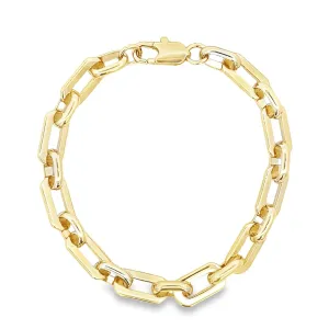 Jamie Paperclip Cable Knit Bracelet | Gold