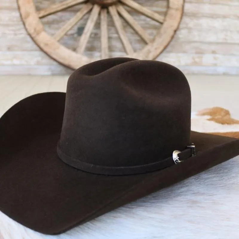 Justin 3X Brown Wool Cowboy Hat - Laredo