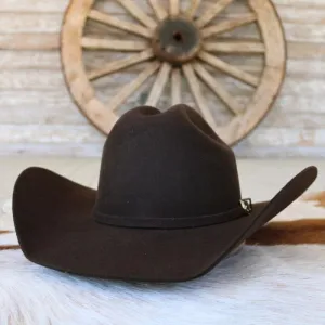 Justin 3X Brown Wool Cowboy Hat - Laredo