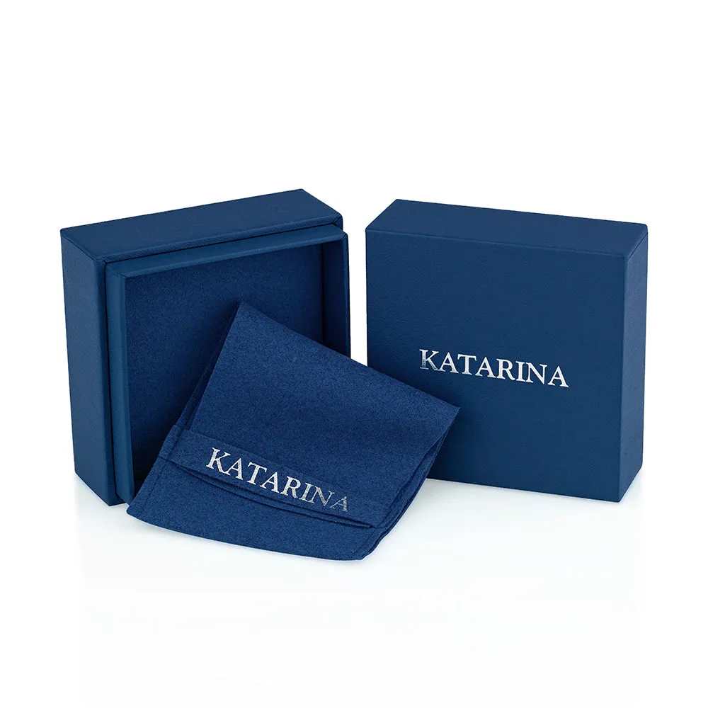 KATARINA 2 1/5 cttw Lab Grown Diamond Halo Earrings in 14k Gold