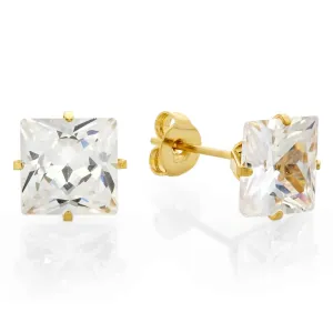 Ladies 18kt Gold Plated Stainless Steel Stud Earrings