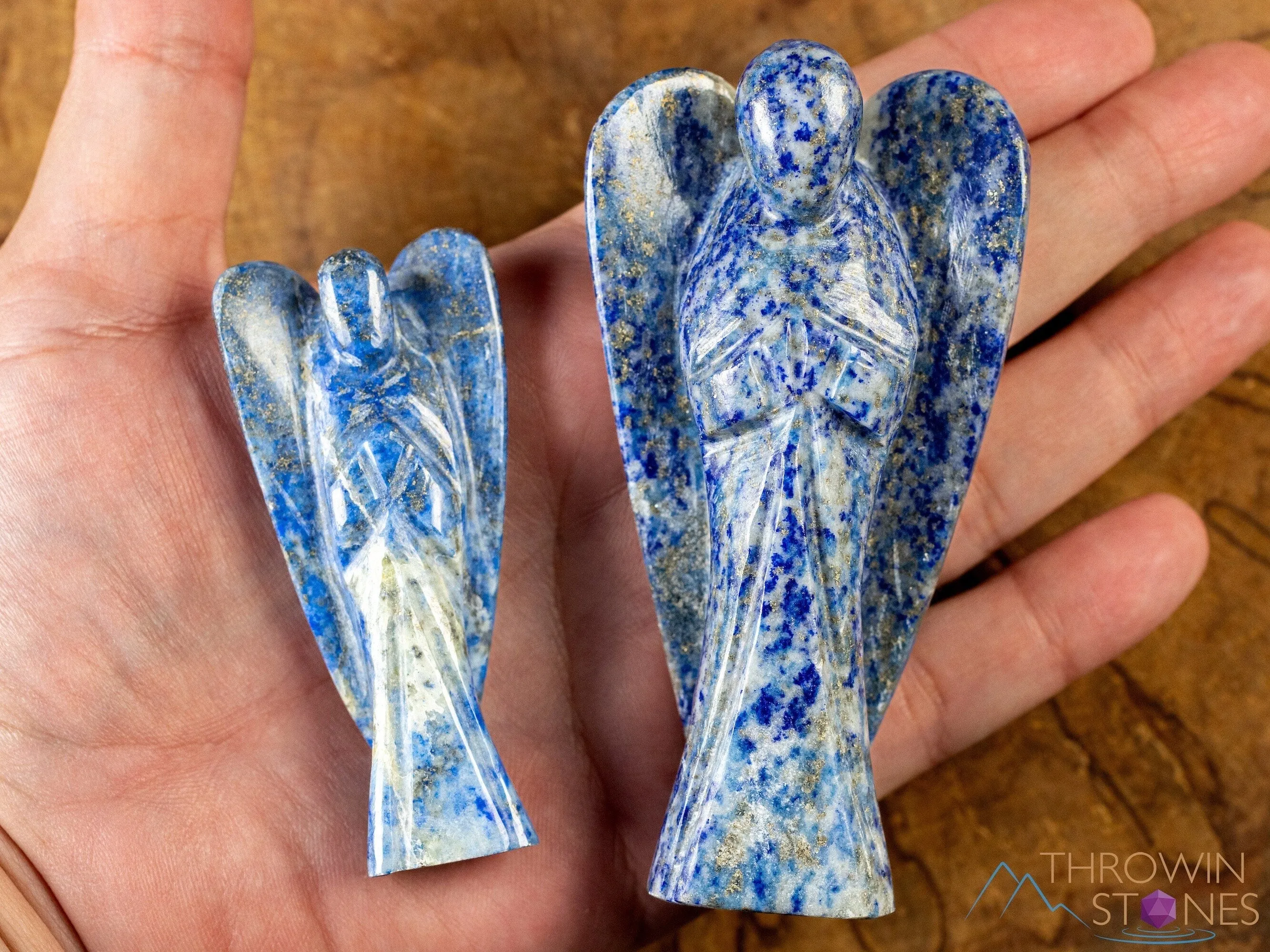 LAPIS LAZULI Crystal Angel - Guardian Angel Figurines, Home Decor, Healing Crystals and Stones, E2190