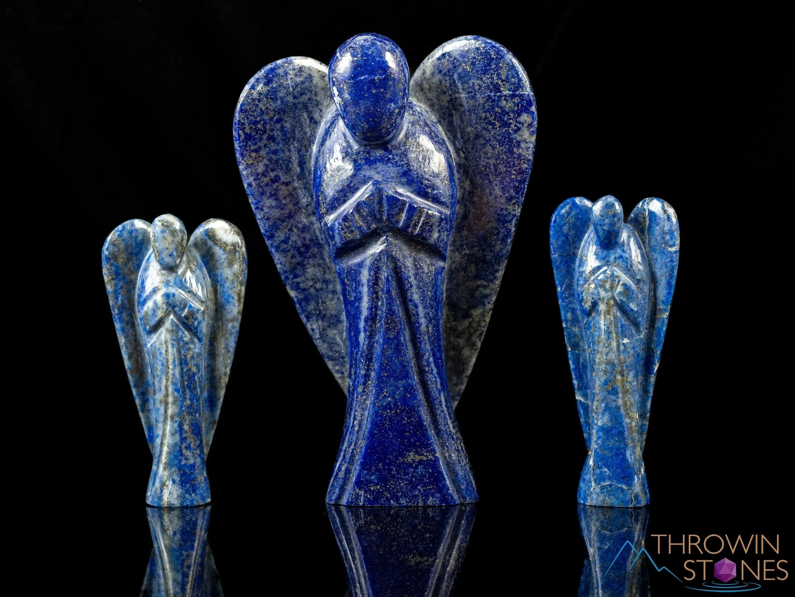 LAPIS LAZULI Crystal Angel - Guardian Angel Figurines, Home Decor, Healing Crystals and Stones, E2190