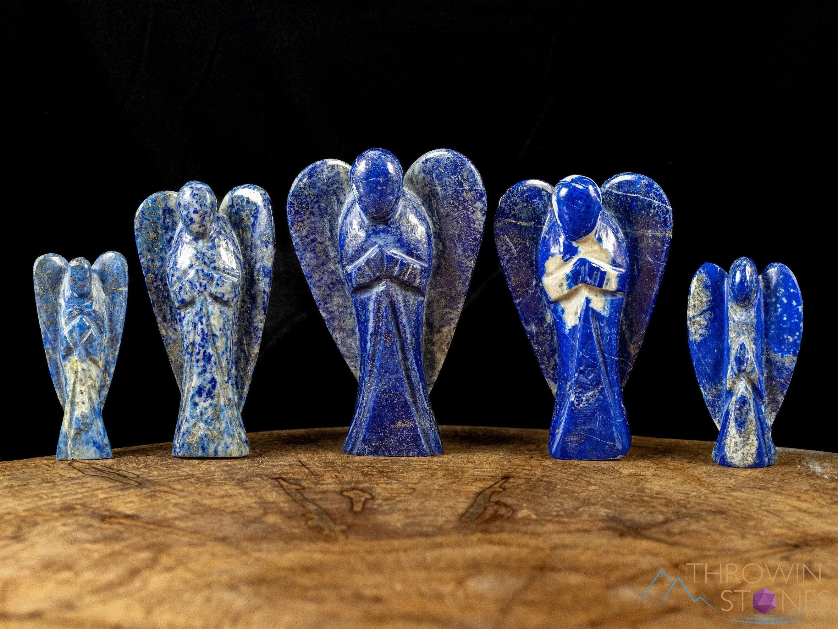 LAPIS LAZULI Crystal Angel - Guardian Angel Figurines, Home Decor, Healing Crystals and Stones, E2190