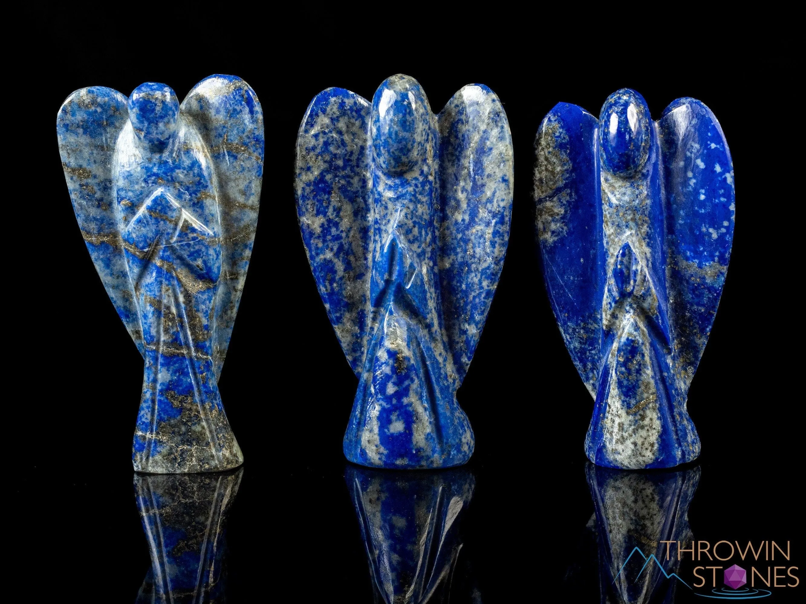 LAPIS LAZULI Crystal Angel - Guardian Angel Figurines, Home Decor, Healing Crystals and Stones, E2190