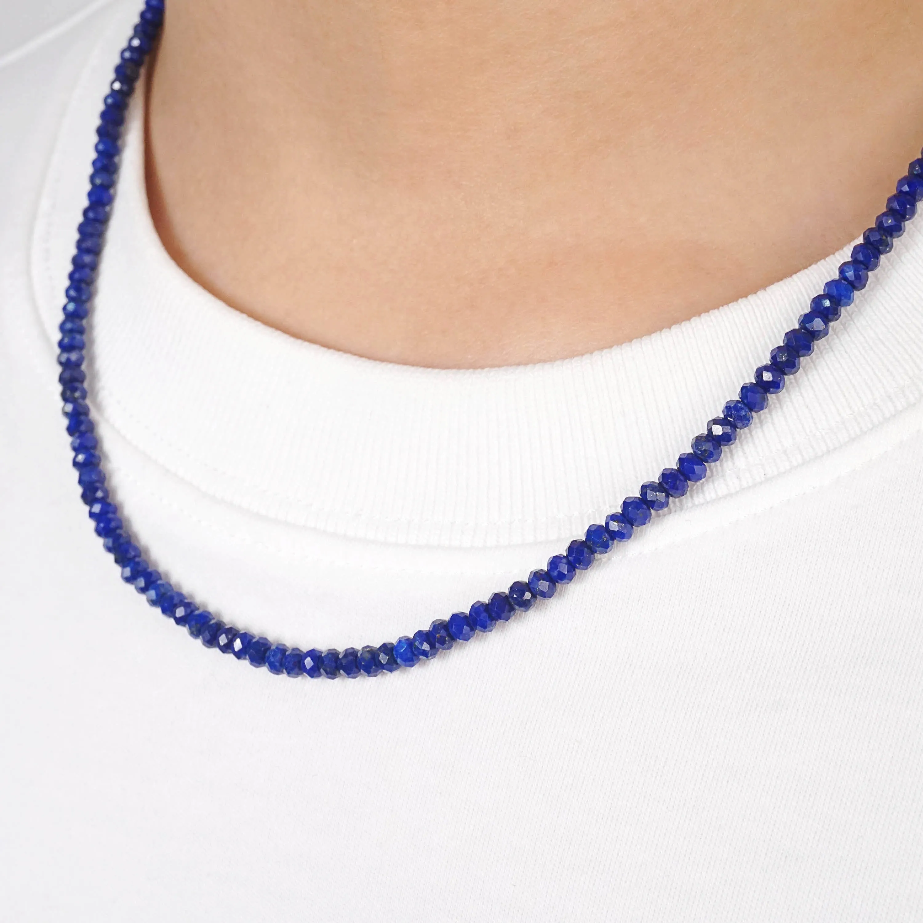 Lapis Lazuli Faceted Rondelle