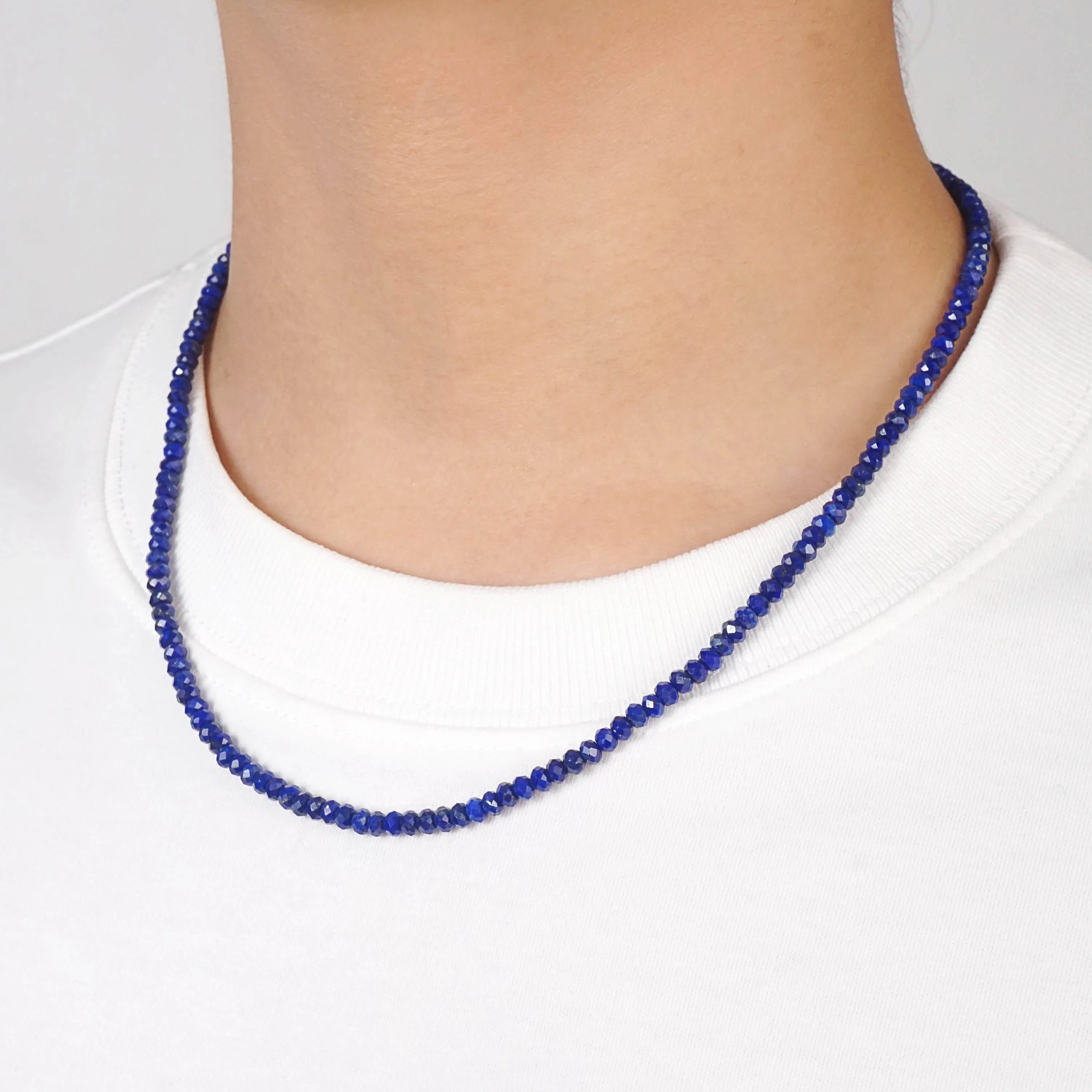 Lapis Lazuli Faceted Rondelle