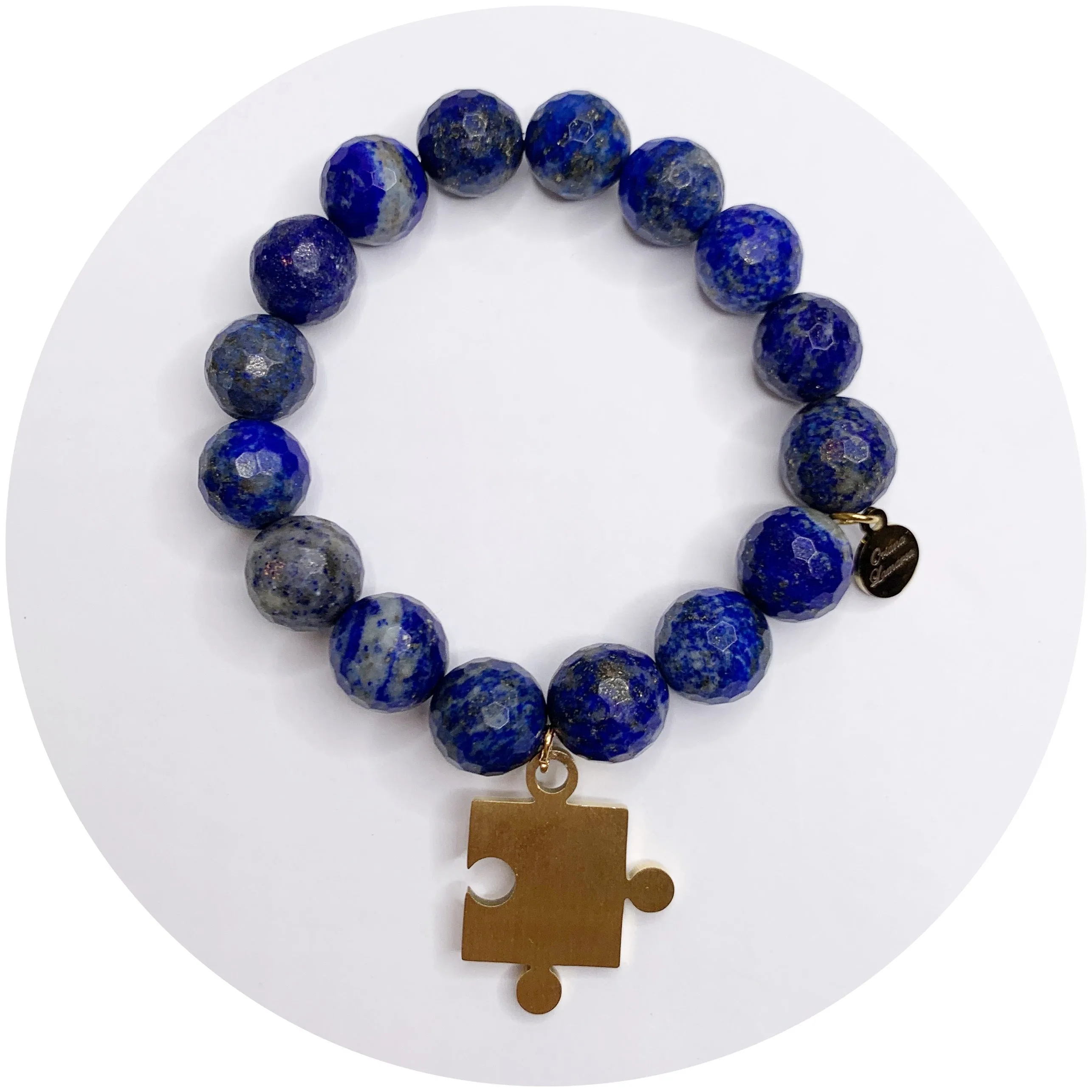 Lapis with Puzzle Piece Pendant