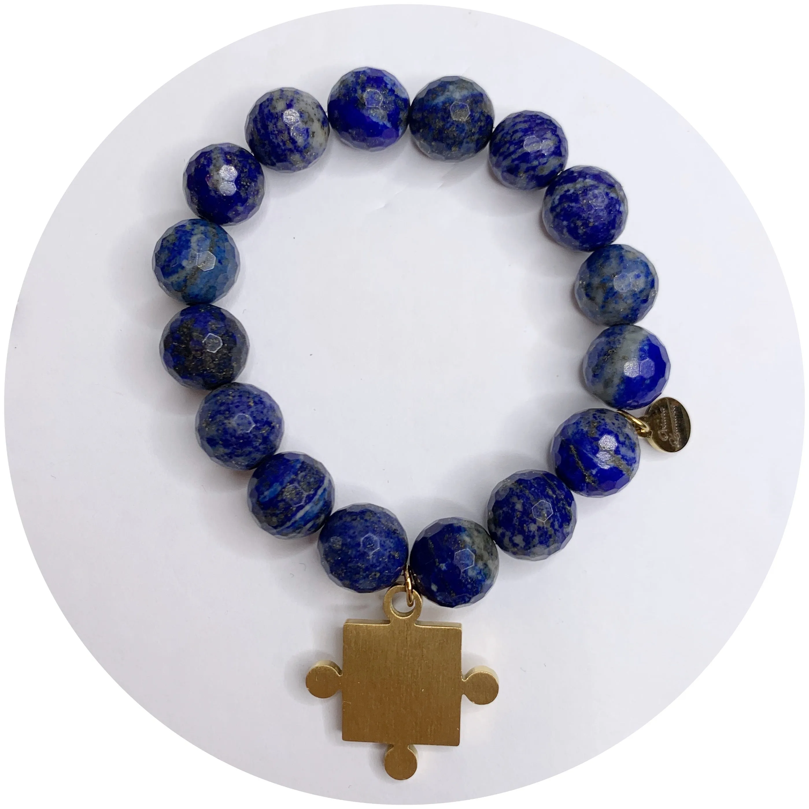 Lapis with Puzzle Piece Pendant