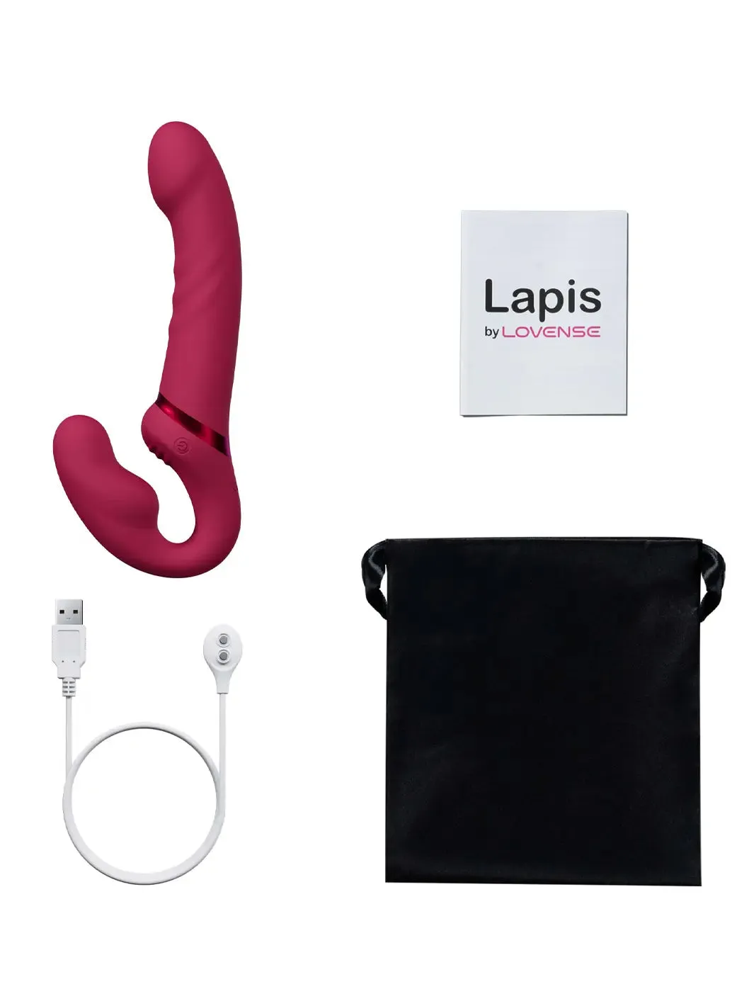 Lovense Lapis Double-Ended Vibrating Strapless Strap-On