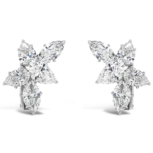 Marquise & Pear Shaped Diamond Earrings