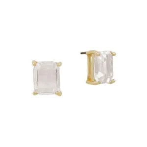 Meghan Browne Stud Earring - Gold Clear