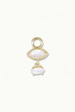 Mila Moonstone Gold Charm