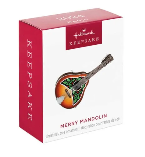 Mini Merry Mandolin Musical Ornament, 1.31"