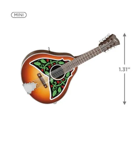 Mini Merry Mandolin Musical Ornament, 1.31"