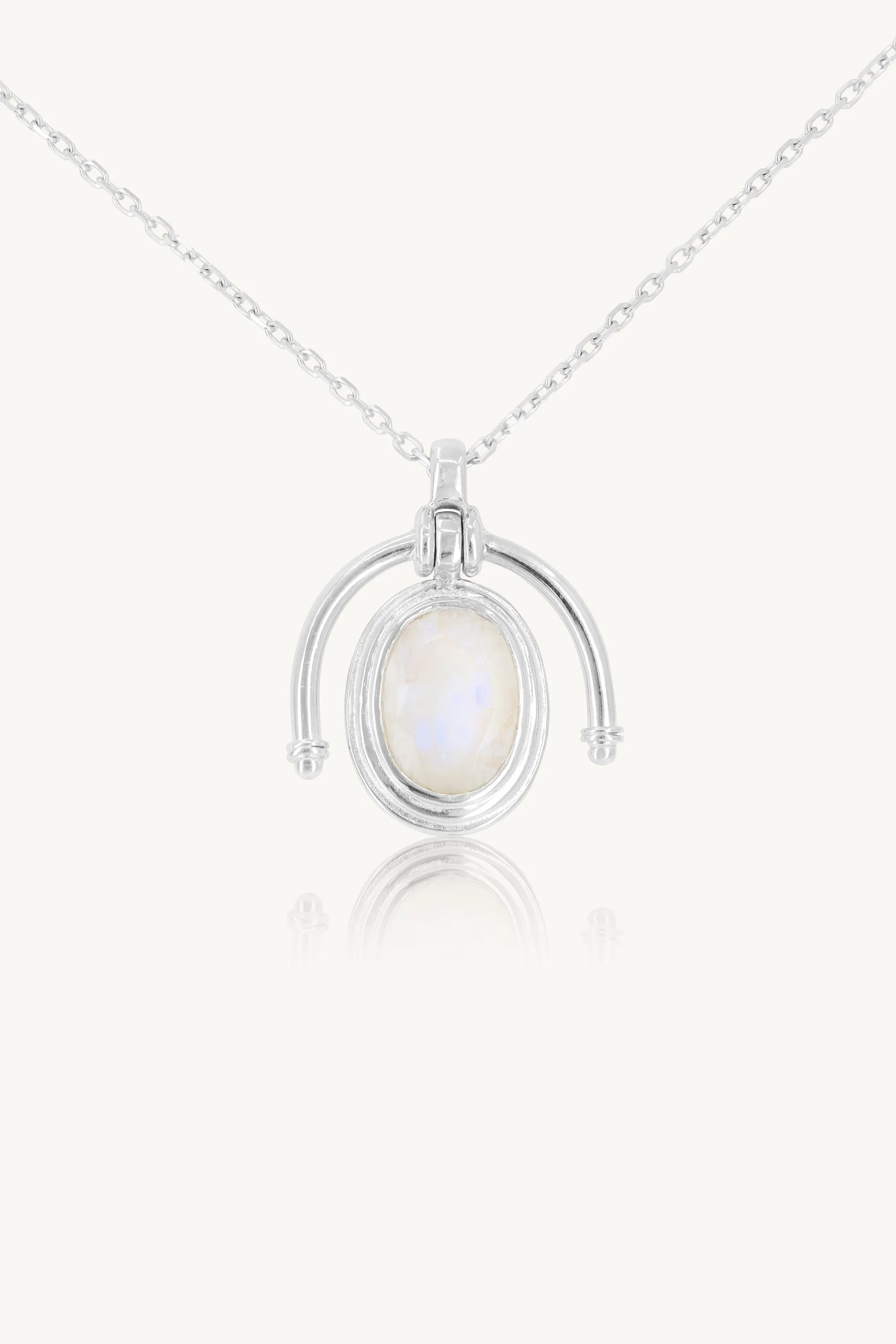 Muse Moonstone Silver Necklace