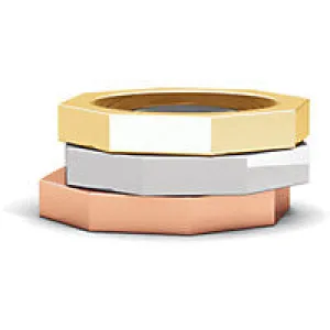 Octagon Wedding Band