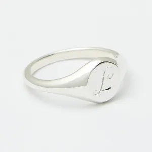 Olivier Signet Ring in Sterling Silver