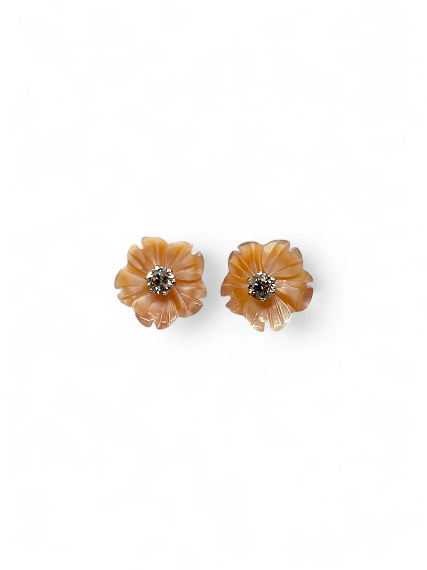 ORANGE STUD EARRINGS