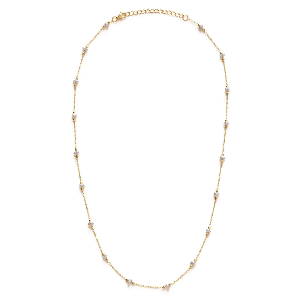 Pearl Station Chain Necklace