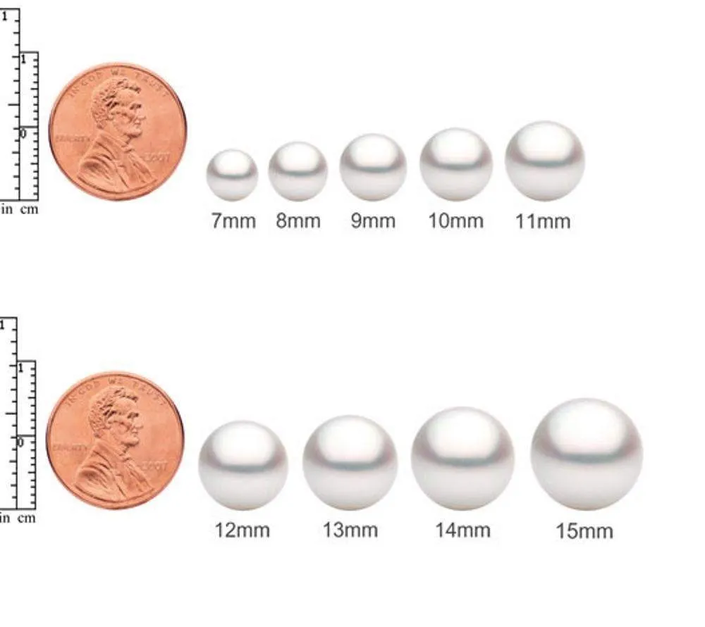 Pink Freshwater Pearl Stud Earrings Sterling Silver 10mm