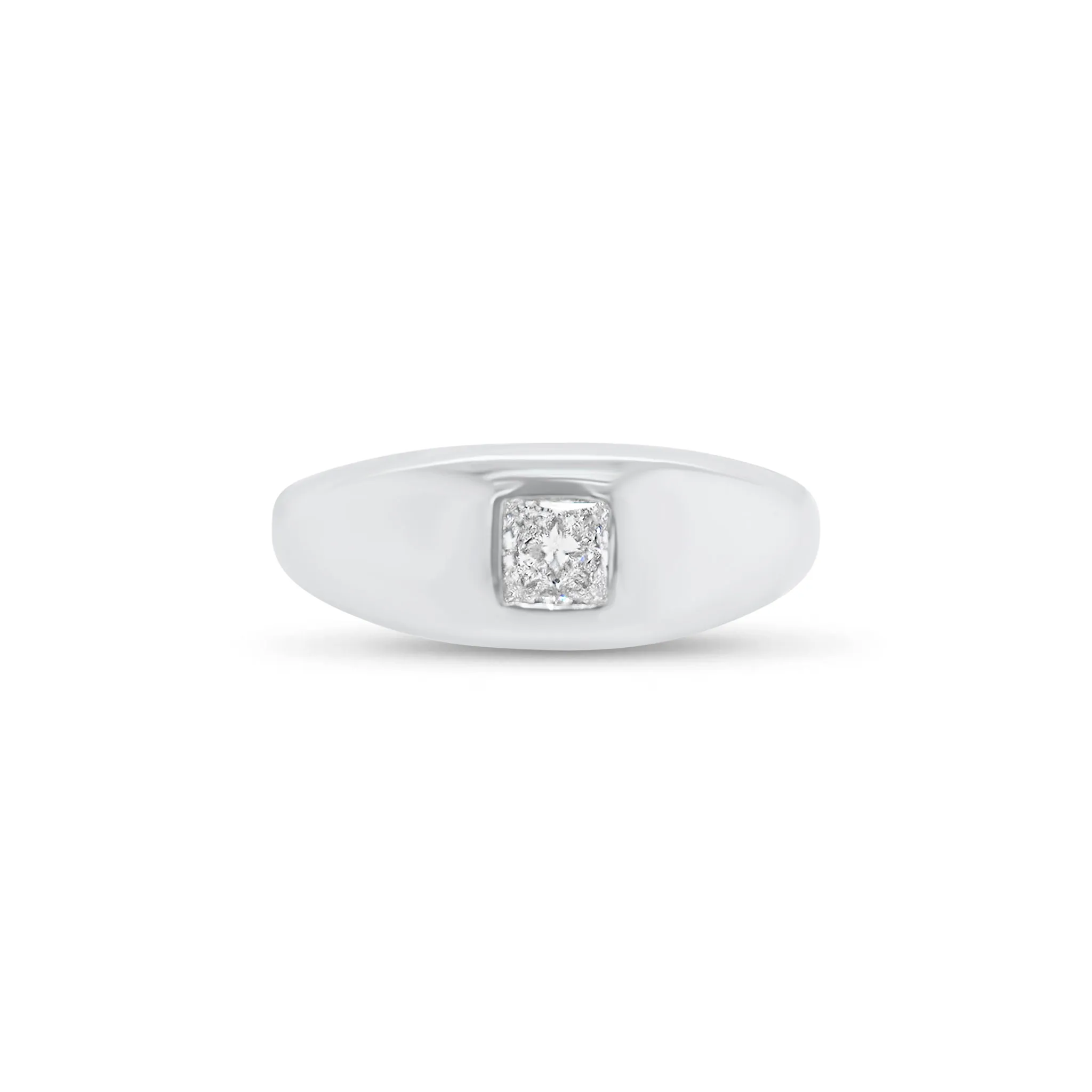 Princess Cut Diamond Dome Ring