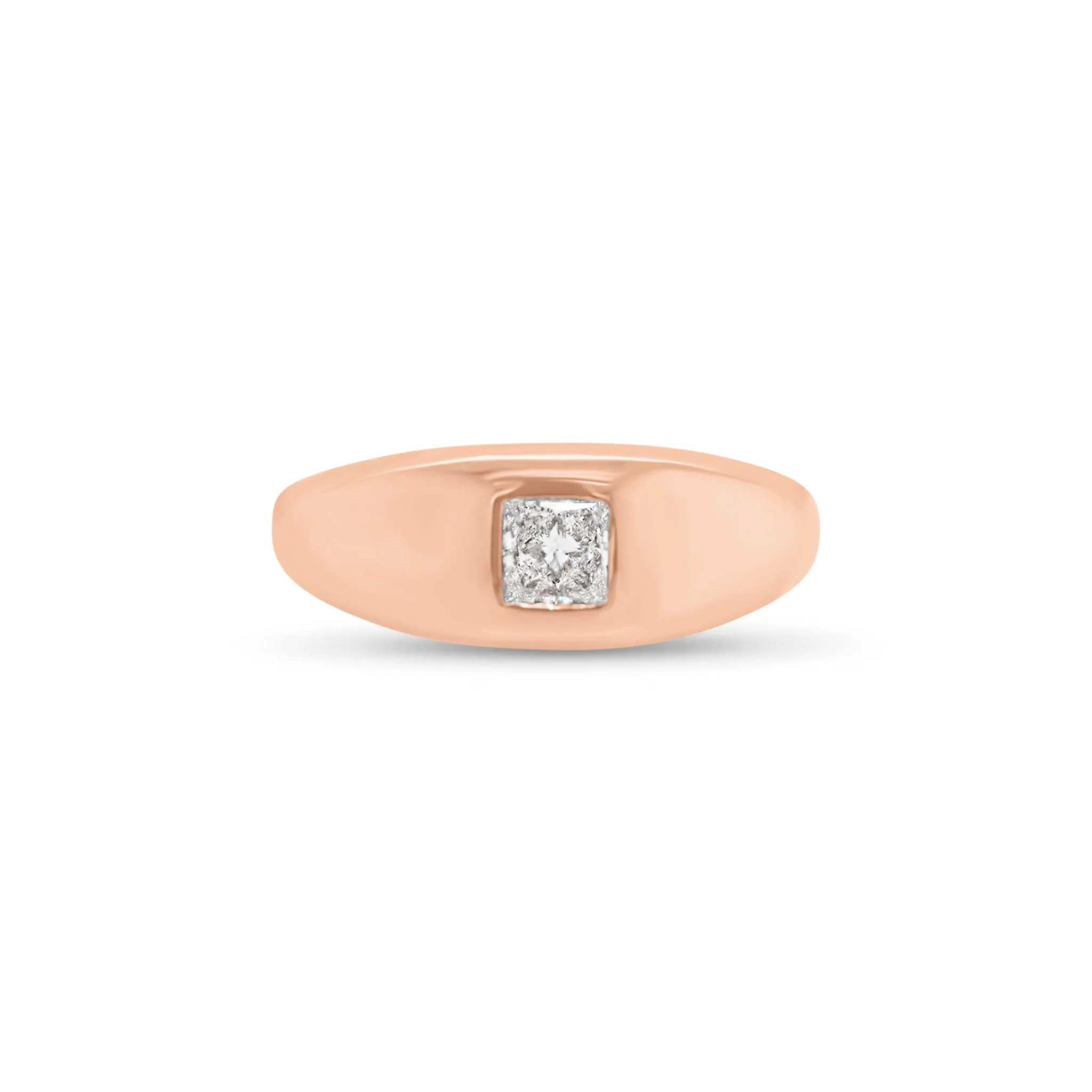 Princess Cut Diamond Dome Ring