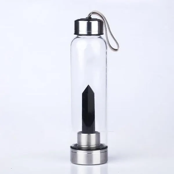 Pure Essence Natural Stone Infused Water In Glass Bottle