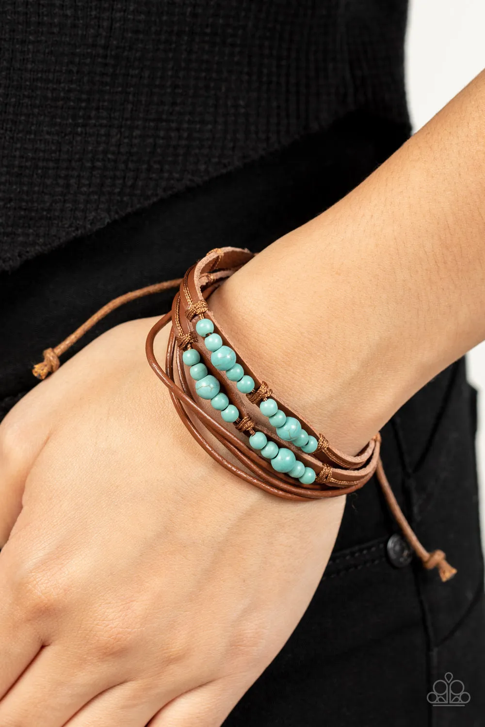 Quaintly Quarry - Blue Bracelet - Paparazzi Accessories