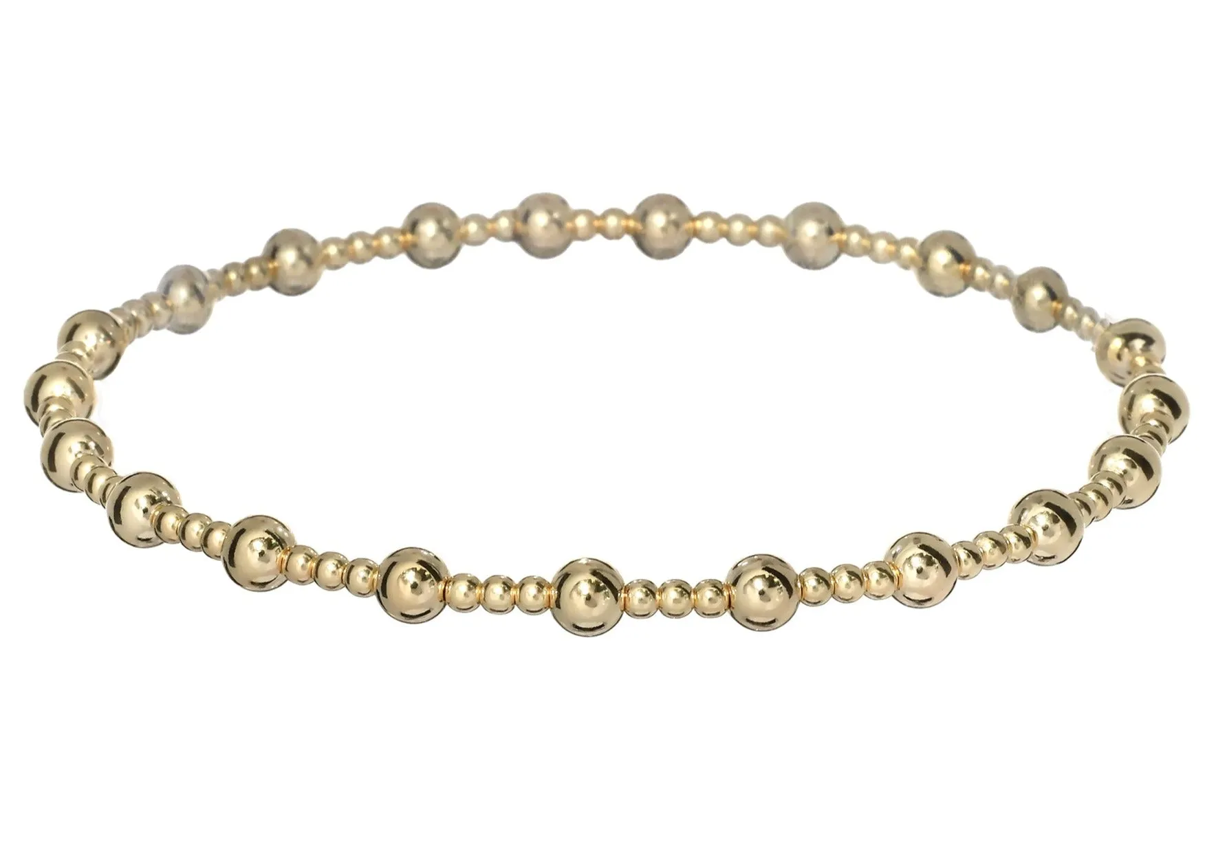 "ANGELINA" 14K Gold Filled Ball Beaded Bracelet