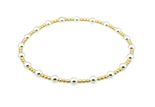 "ANGELINA" 14K Gold Filled Ball Beaded Bracelet