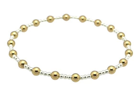 "ANGELINA" 14K Gold Filled Ball Beaded Bracelet