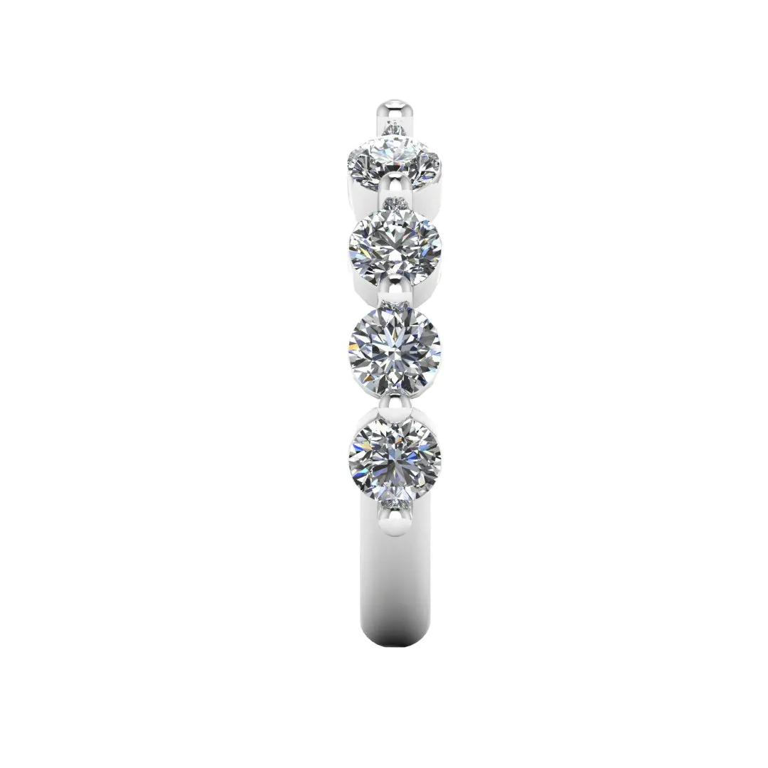 "Clio" Bubble 1.50ct Round Brilliant Diamonds Open Eternity Ring ET10