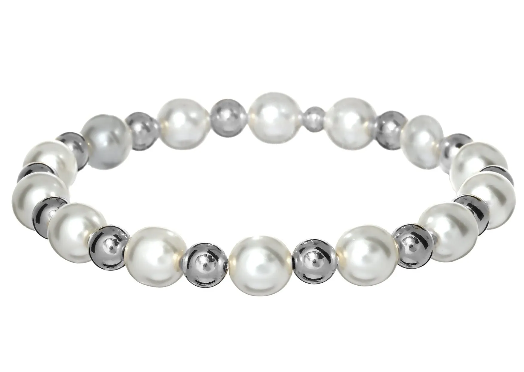 "LOLA" 14k gold-filled & pearl beaded bracelet