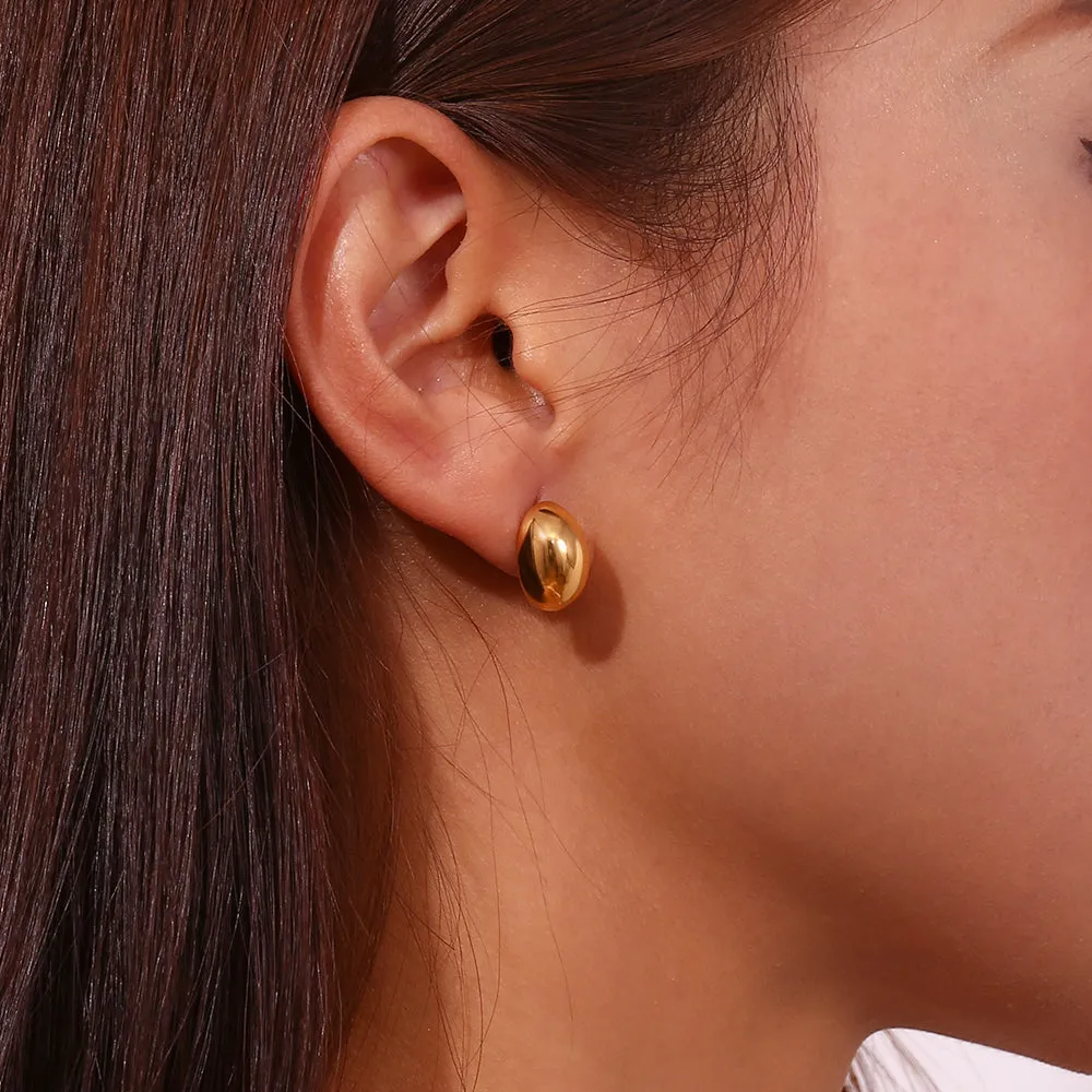 Sarah Minimalist Beaded Stud Earrings