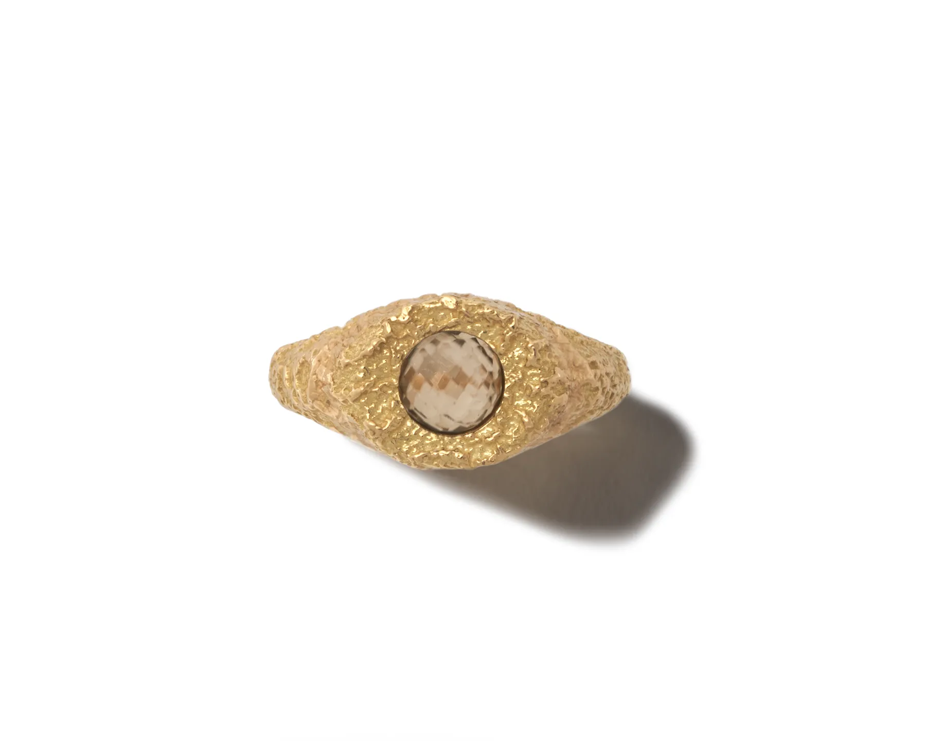 Self Involved Signet Ring, Gritty with Csarite