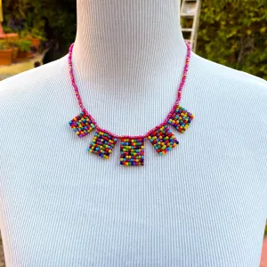 Semaphore Confetti Beaded Necklace