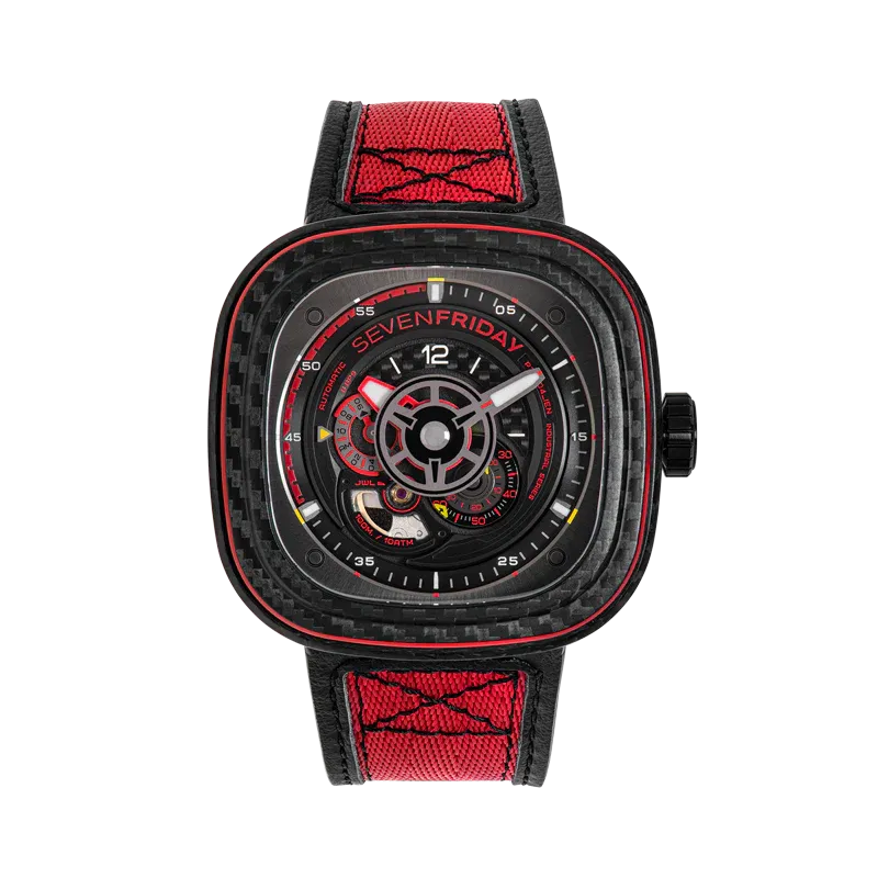 SEVENFRIDAY P3C/04 "Red Carbon" Watch