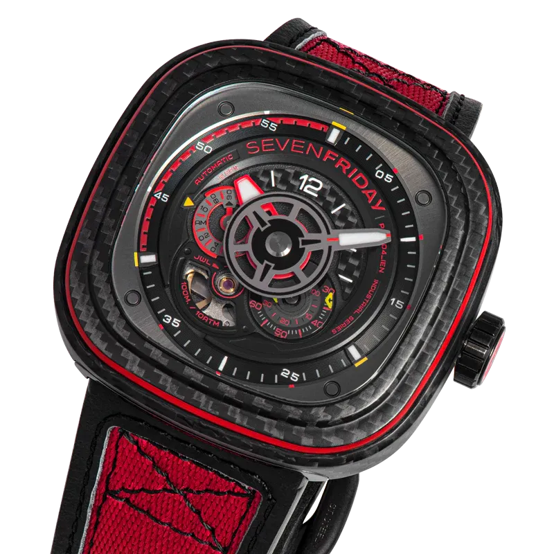 SEVENFRIDAY P3C/04 "Red Carbon" Watch