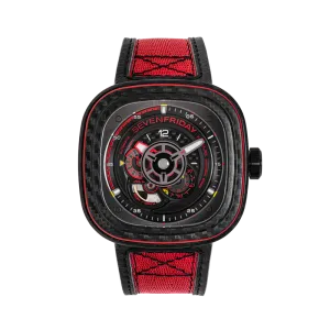 SEVENFRIDAY P3C/04 "Red Carbon" Watch