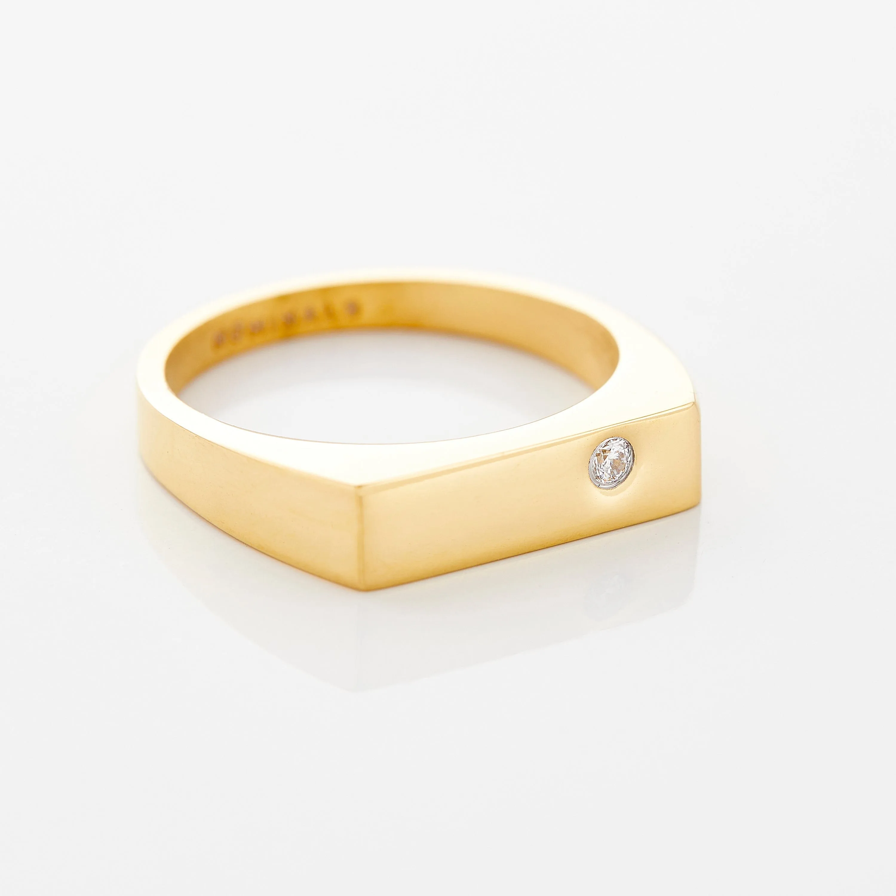 Signet Bar Bezel Ring