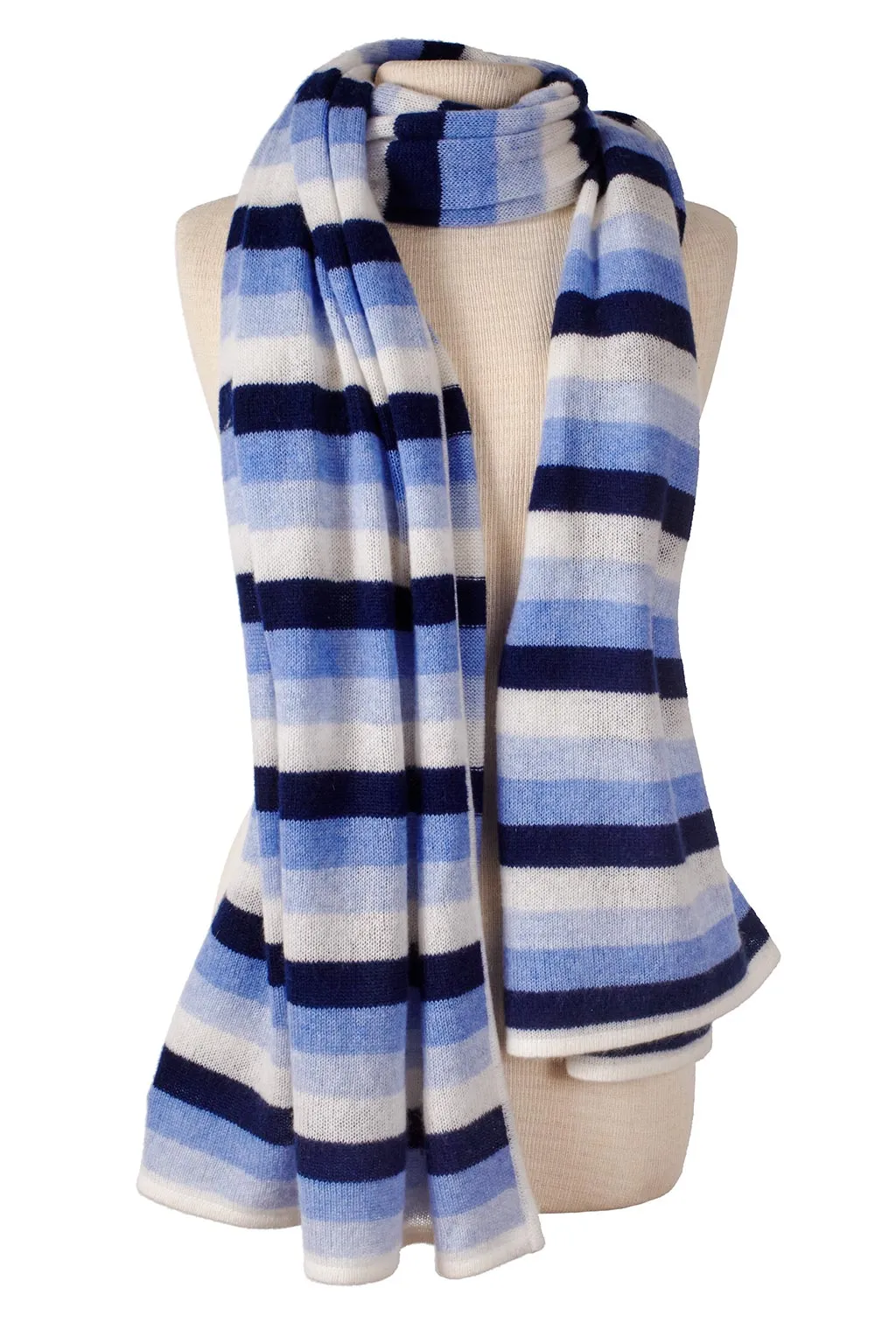 Striped Travel Wrap - Lapis