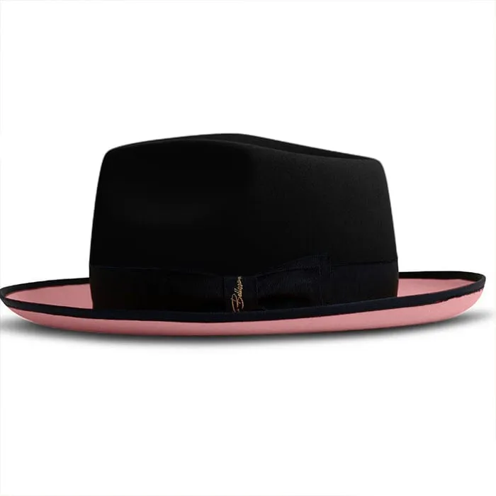 Urban Two Tone Fedora-Black Blue