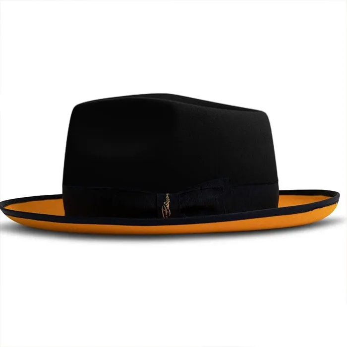 Urban Two Tone Fedora-Black Yellow