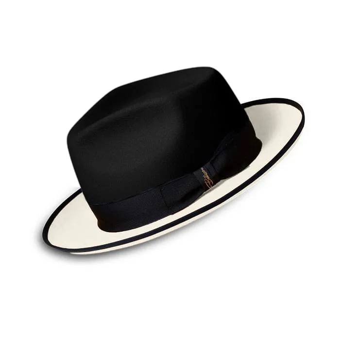 Urban Two Tone Fedora-Black Yellow