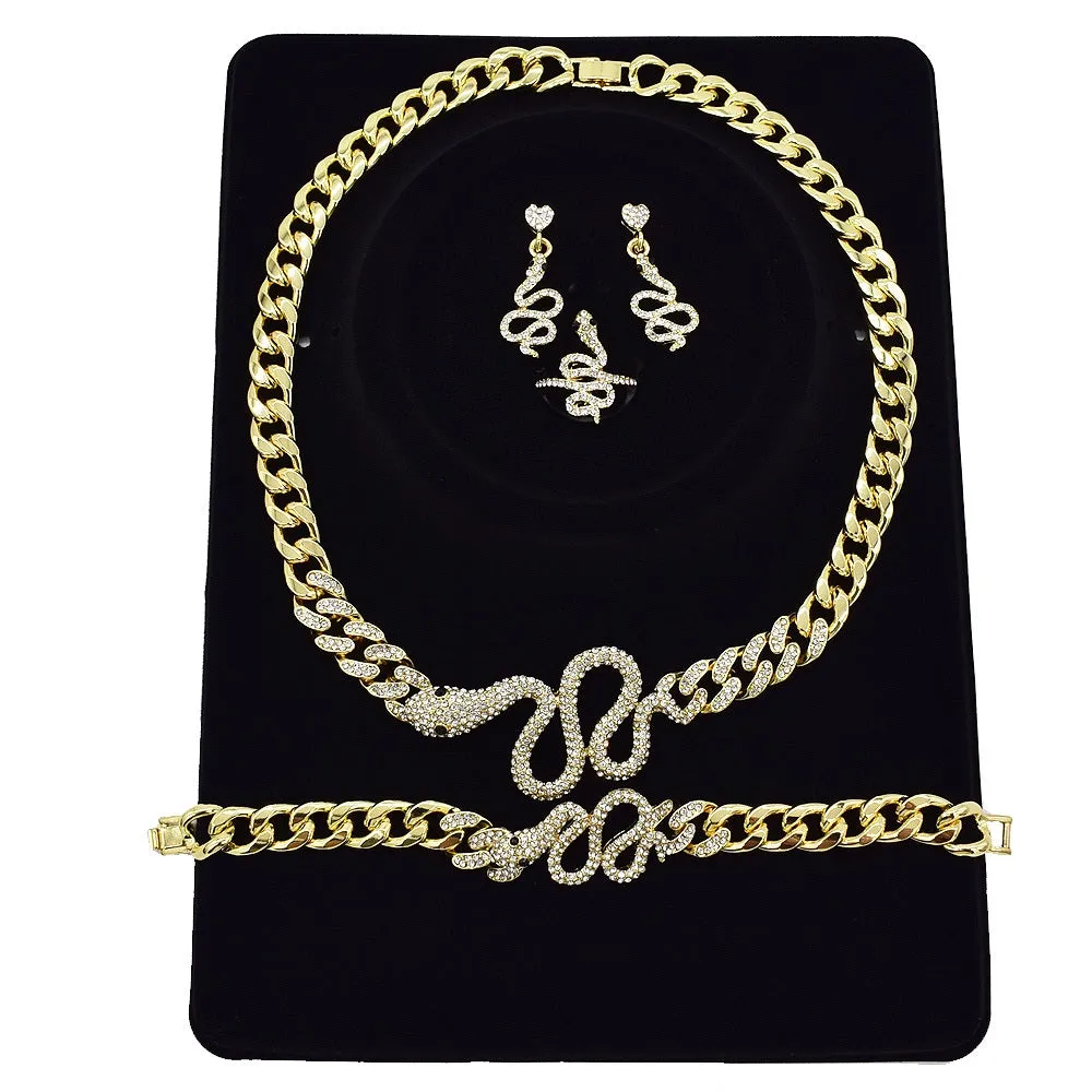 XO Snake Necklace Set