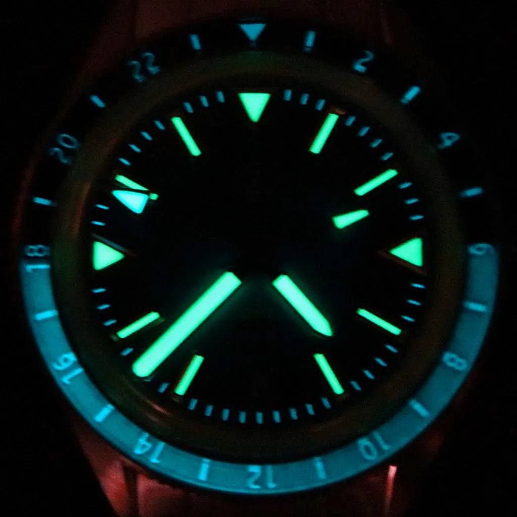 Zelos Horizons GMT v2 - Steel Teal&nbsp;Blue (Swiss&nbsp;ETA&nbsp;2893)